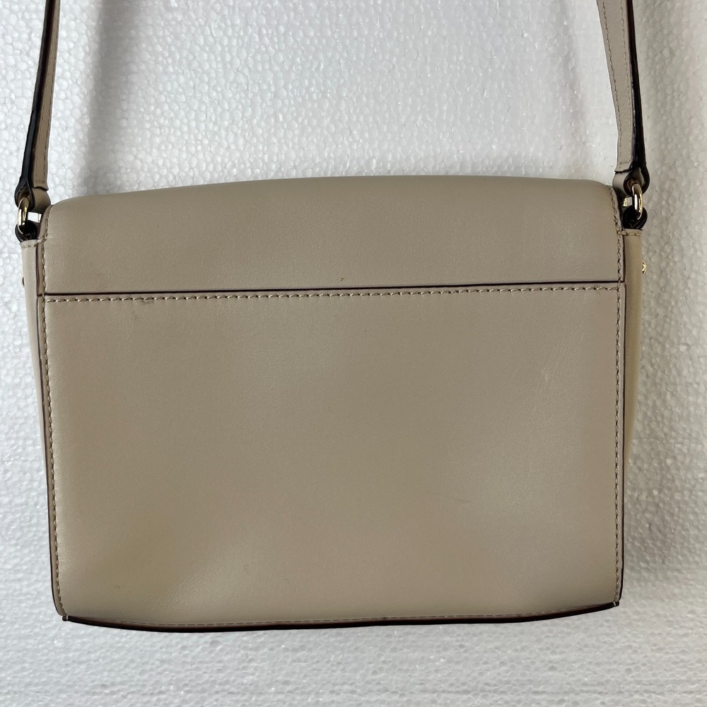 Kate Spade New‎ York Hollie Street Ruby Crossbody Bag Purse Beige Bow Minimalist - Picture 9 of 16